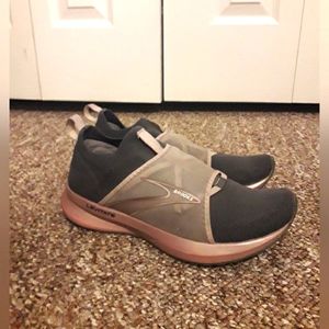 Brooks, size 7 1/2, grey and pink color, levitate model, running shoes